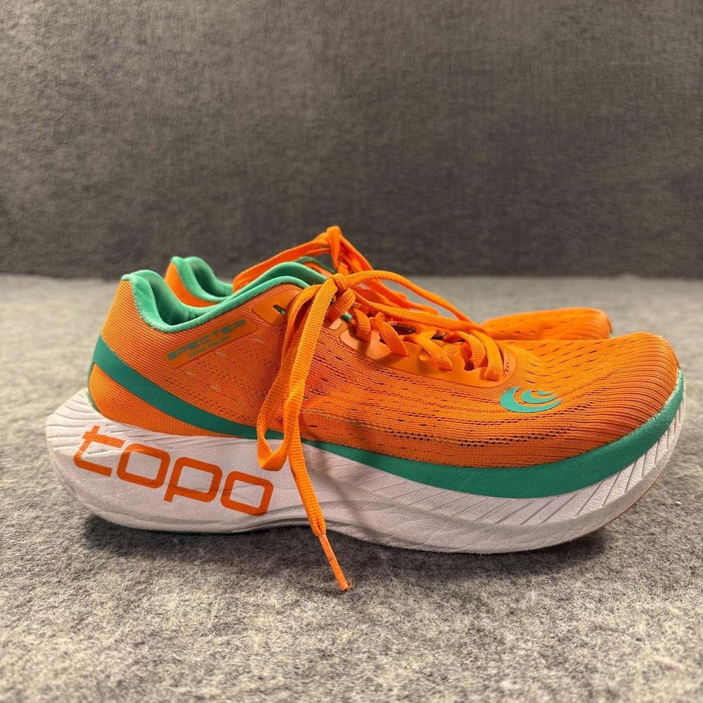 Topo‎ Athletic Specter Running Shoes Mens Size 7.5 Orange Seafoam Cushioned